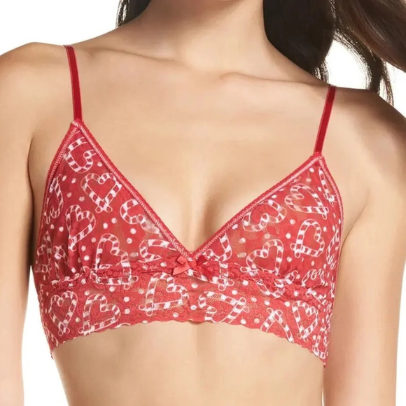 Hanky Panky Other - HANKY PANKY I Heart Peppermint Bralette, NWT, M